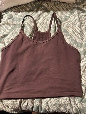 FLEO Women's Dark brown Crop Tank Top
